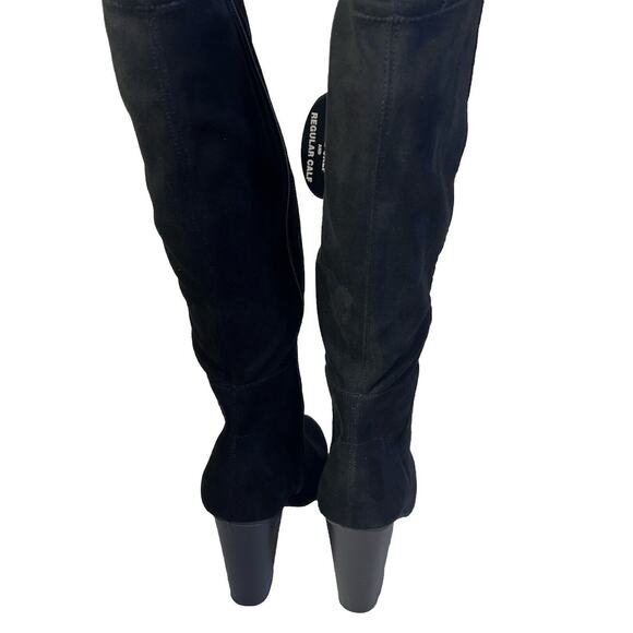 Style & Co Addy Women’s Boots Black Size 9 Faux Suede Winter Motorcycle Knee. - Picture 5 of 7